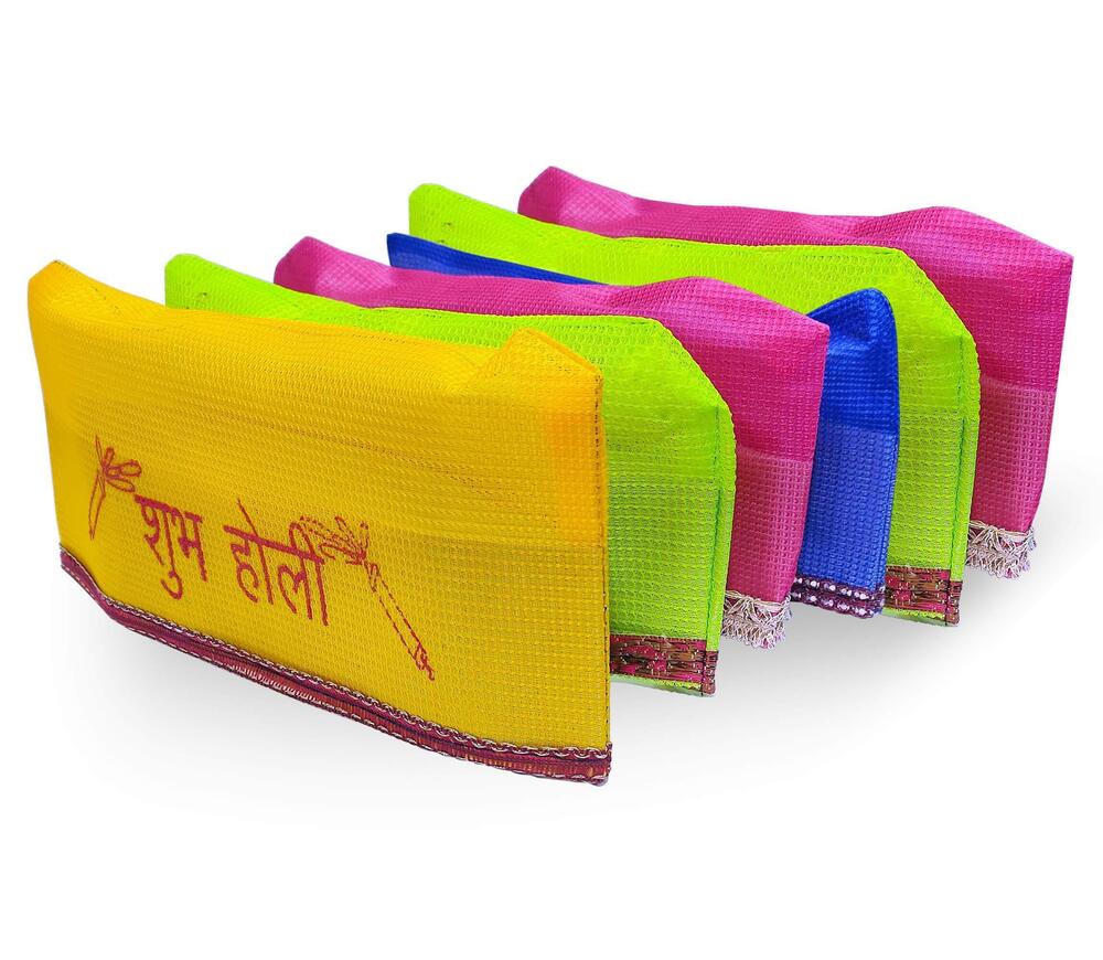 4916 Set of 6 MultiColorful Funny Subh Happy Holi Faag Mahotsav Function
